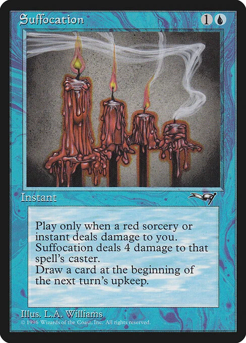 Suffocation, carta Magic di tipo Instant illustrata da Allen Williams