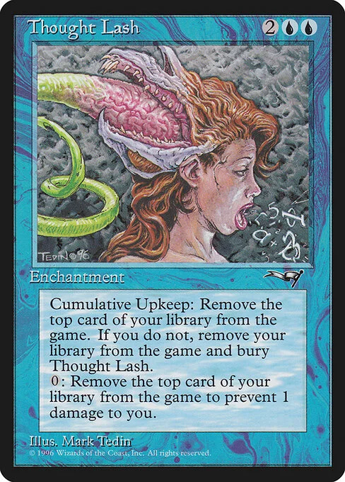Thought Lash, carta Magic di tipo Enchantment illustrata da Mark Tedin