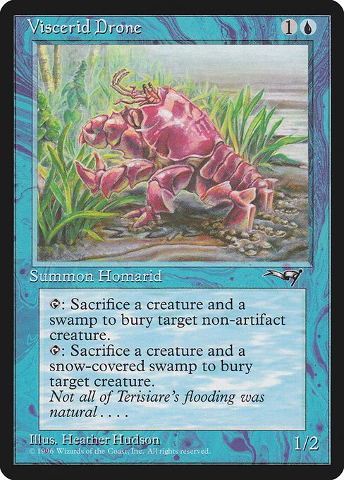 Viscerid Drone, carta Magic di tipo Creature — Homarid Drone illustrata da Heather Hudson