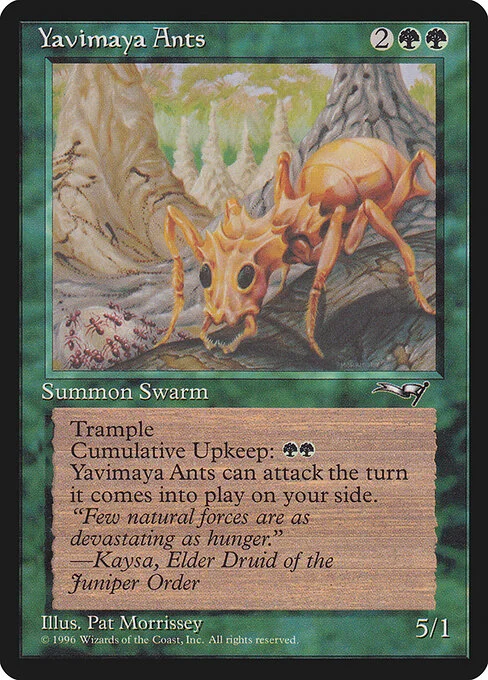 Yavimaya Ants, carta Magic di tipo Creature — Insect illustrata da Pat Lewis