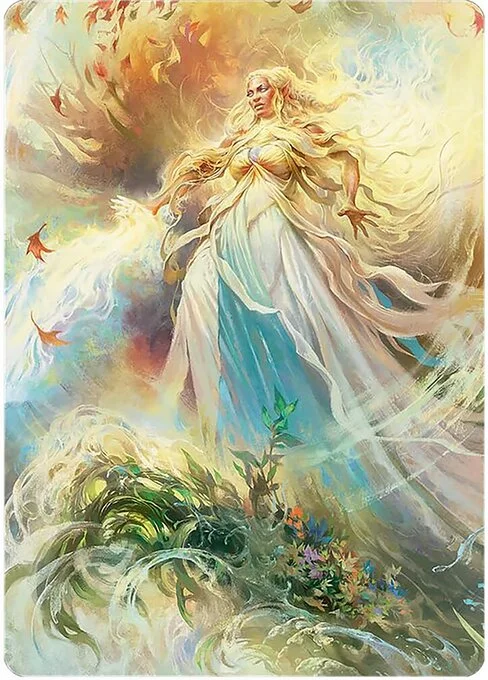 Galadriel, Light of Valinor // Galadriel, Light of Valinor, carta Magic di tipo Card // Card illustrata da Alexander Mokhov