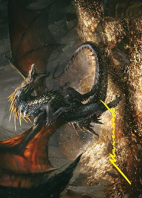 Cavern-Hoard Dragon // Cavern-Hoard Dragon, carta Magic di tipo Card // Card illustrata da Antonio José Manzanedo
