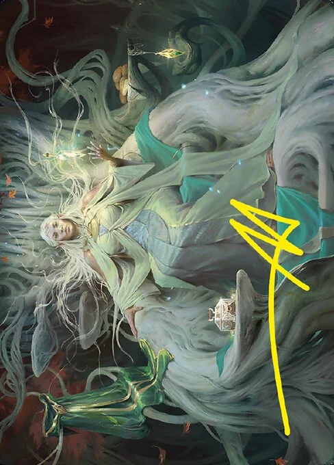 Galadriel, Gift-Giver // Galadriel, Gift-Giver, carta Magic di tipo Card // Card illustrata da Alexander Mokhov