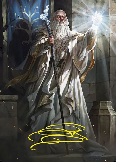 Gandalf the White // Gandalf the White, carta Magic di tipo Card // Card illustrata da Magali Villeneuve