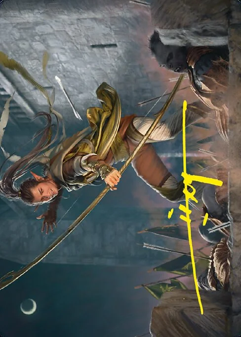 Legolas, Counter of Kills // Legolas, Counter of Kills, carta Magic di tipo Card // Card illustrata da Yongjae Choi