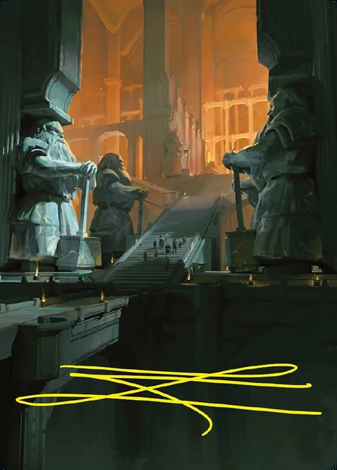 Mines of Moria // Mines of Moria, carta Magic di tipo Card // Card illustrata da Lucas Terryn