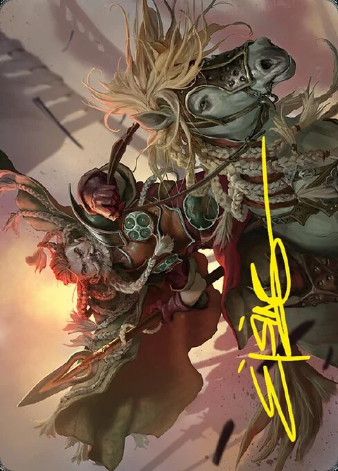 Éomer of the Riddermark // Éomer of the Riddermark, carta Magic di tipo Card // Card illustrata da Jesper Ejsing