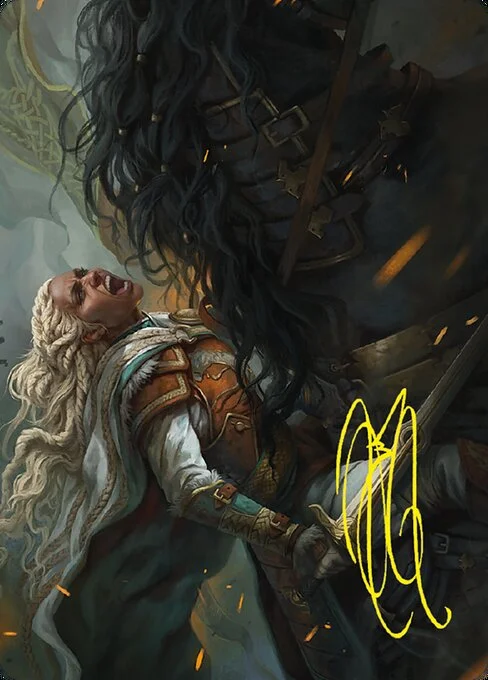 Éowyn, Fearless Knight // Éowyn, Fearless Knight, carta Magic di tipo Card // Card illustrata da Magali Villeneuve