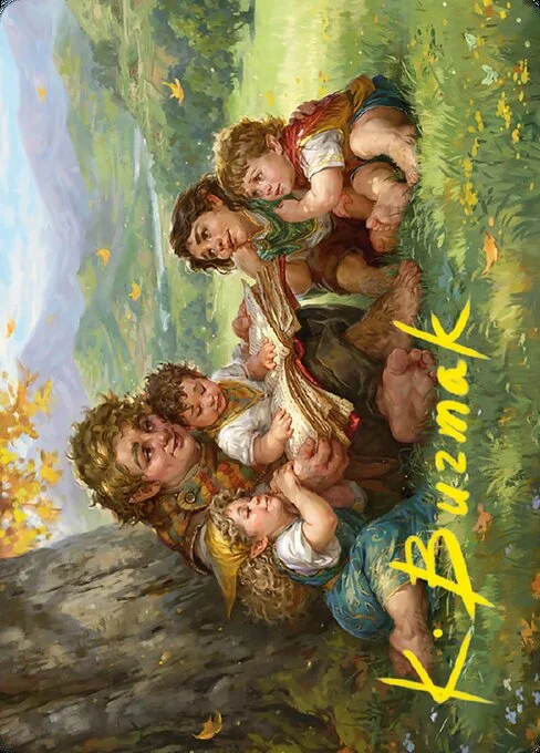 Samwise Gamgee // Samwise Gamgee, carta Magic di tipo Card // Card illustrata da Ekaterina Burmak