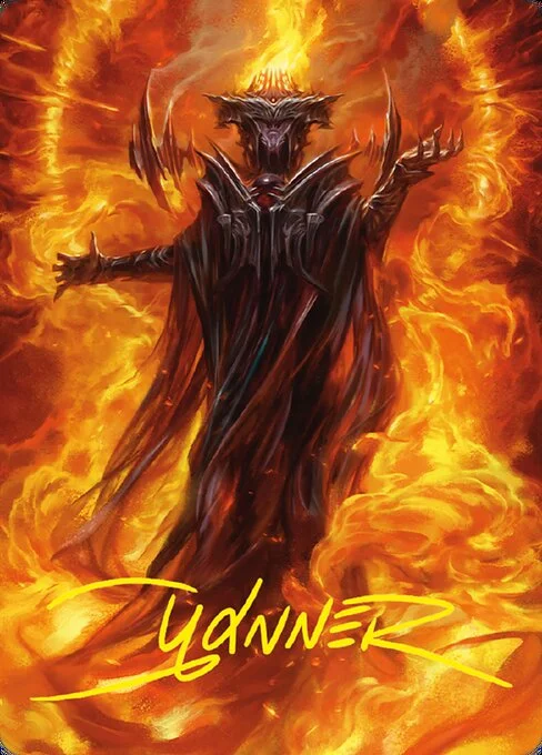 Sauron, the Dark Lord // Sauron, the Dark Lord, carta Magic di tipo Card // Card illustrata da Kieran Yanner