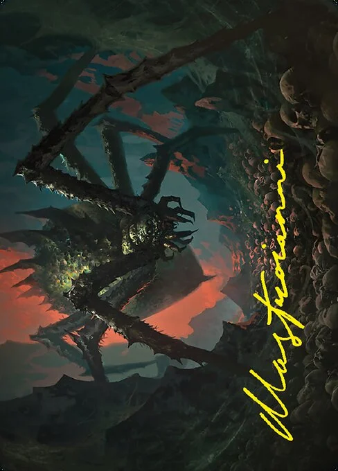 Shelob, Child of Ungoliant // Shelob, Child of Ungoliant, carta Magic di tipo Card // Card illustrata da Lorenzo Mastroianni