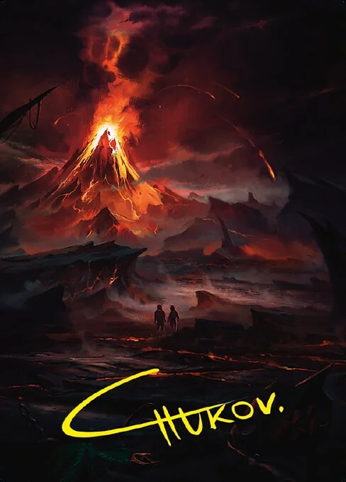 Valley of Gorgoroth // Valley of Gorgoroth, carta Magic di tipo Card // Card illustrata da Hristo D. Chukov