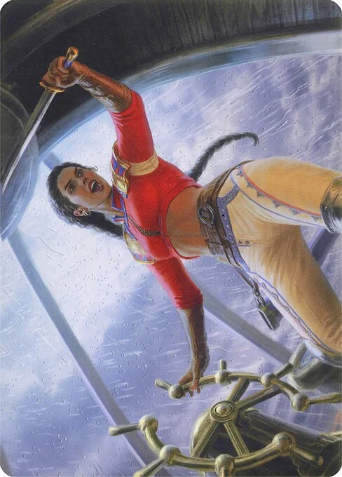 Sisay, Weatherlight Captain // Sisay, Weatherlight Captain, carta Magic di tipo Card // Card illustrata da Anna Steinbauer