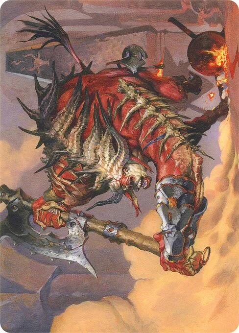 Spinehorn Minotaur // Spinehorn Minotaur, carta Magic di tipo Card // Card illustrata da Jesper Ejsing