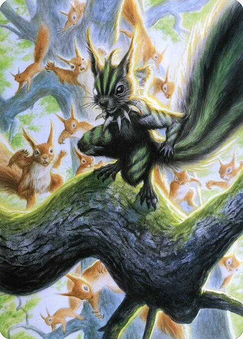 Chatterfang, Squirrel General // Chatterfang, Squirrel General, carta Magic di tipo Card // Card illustrata da Milivoj Ćeran