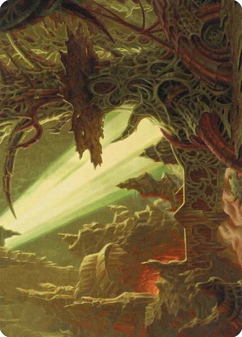 Darkmoss Bridge // Darkmoss Bridge, carta Magic di tipo Card // Card illustrata da Raoul Vitale
