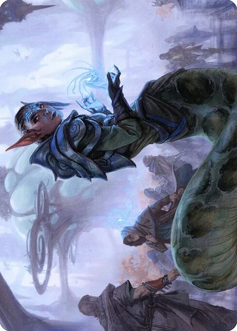 Lonis, Cryptozoologist // Lonis, Cryptozoologist, carta Magic di tipo Card // Card illustrata da Andrew Mar