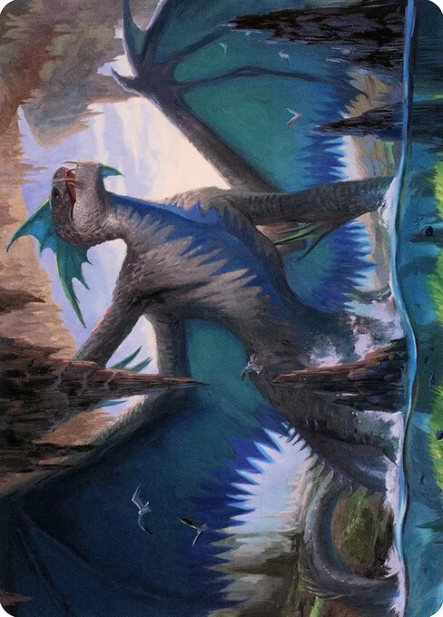 Murktide Regent // Murktide Regent, carta Magic di tipo Card // Card illustrata da Lucas Graciano