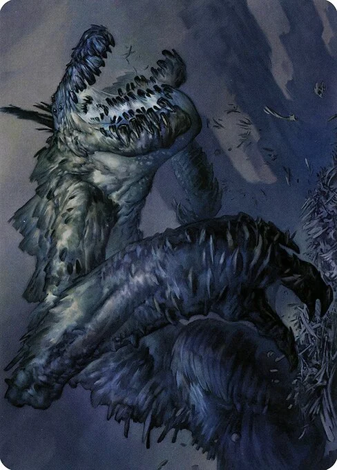 Necrogoyf // Necrogoyf, carta Magic di tipo Card // Card illustrata da Nicholas Gregory