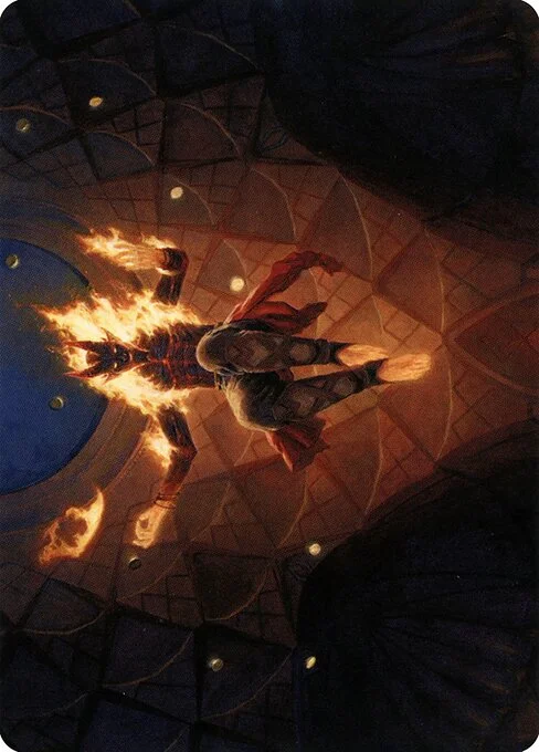 Yusri, Fortune's Flame // Yusri, Fortune's Flame, carta Magic di tipo Card // Card illustrata da Steven Belledin