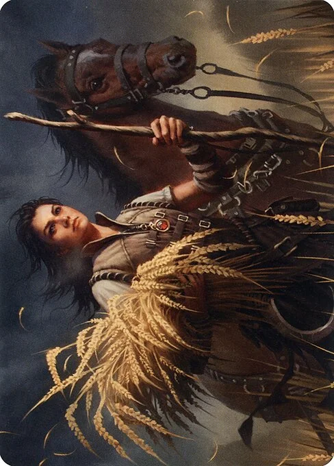 Ambitious Farmhand // Ambitious Farmhand, carta Magic di tipo Card // Card illustrata da Bryan Sola