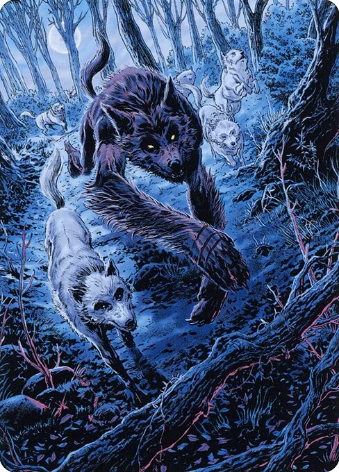Untamed Pup // Untamed Pup, carta Magic di tipo Card // Card illustrata da Cabrol