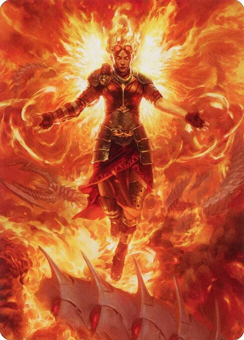Chandra, Hope's Beacon // Chandra, Hope's Beacon, carta Magic di tipo Card // Card illustrata da Kieran Yanner