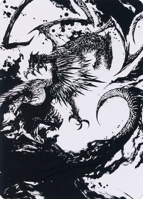 Skithiryx, the Blight Dragon // Skithiryx, the Blight Dragon, carta Magic di tipo Card // Card illustrata da Kekai Kotaki