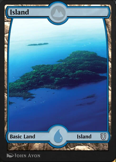 Island, carta Magic di tipo Basic Land — Island illustrata da John Avon