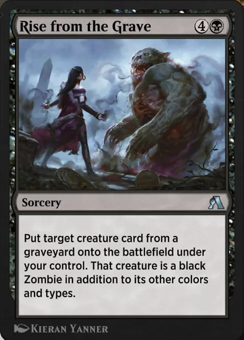 Rise from the Grave, carta Magic di tipo Sorcery illustrata da Kieran Yanner