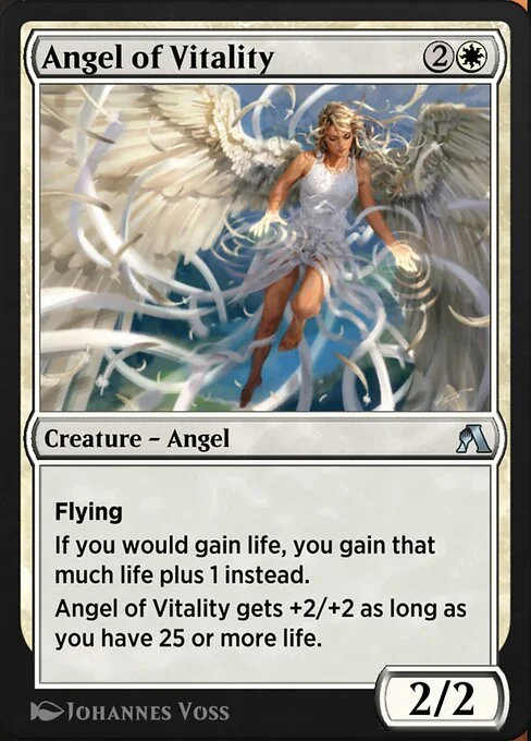 Angel of Vitality, carta Magic di tipo Creature — Angel illustrata da Johannes Voss