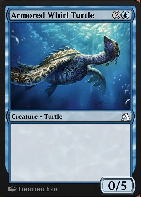 Armored Whirl Turtle, carta Magic di tipo Creature — Turtle illustrata da Tingting Yeh