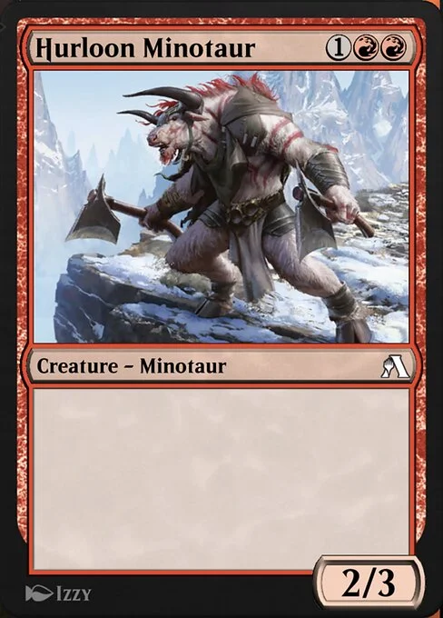 Hurloon Minotaur, carta Magic di tipo Creature — Minotaur illustrata da Izzy
