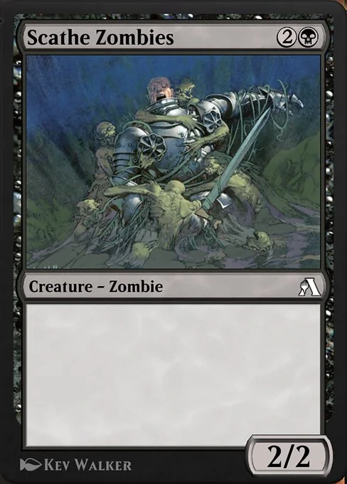 Scathe Zombies, carta Magic di tipo Creature — Zombie illustrata da Kev Walker