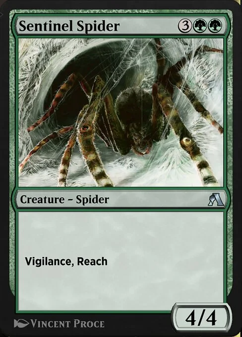 Sentinel Spider, carta Magic di tipo Creature — Spider illustrata da Vincent Proce