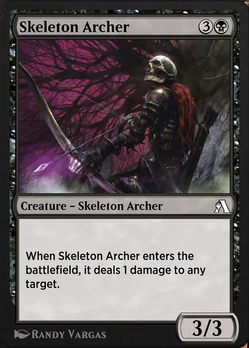 Skeleton Archer, carta Magic di tipo Creature — Skeleton Archer illustrata da Randy Vargas