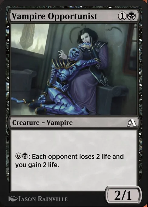 Vampire Opportunist, carta Magic di tipo Creature — Vampire illustrata da Jason Rainville