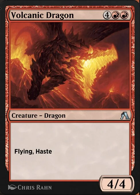 Volcanic Dragon, carta Magic di tipo Creature — Dragon illustrata da Chris Rahn