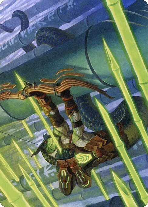 Bamboo Grove Archer // Bamboo Grove Archer, carta Magic di tipo Card // Card illustrata da Steve Prescott