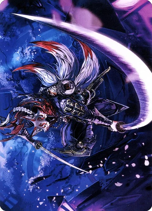 Blade-Blizzard Kitsune // Blade-Blizzard Kitsune, carta Magic di tipo Card // Card illustrata da Rorubei