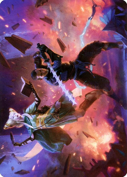 Explosive Entry // Explosive Entry, carta Magic di tipo Card // Card illustrata da Marta Nael