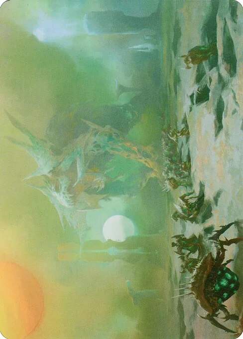 Green Sun's Twilight // Green Sun's Twilight, carta Magic di tipo Card // Card illustrata da Yeong-Hao Han
