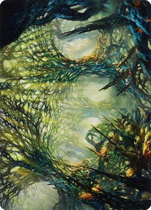 The Hunter Maze // The Hunter Maze, carta Magic di tipo Card // Card illustrata da Alayna Danner