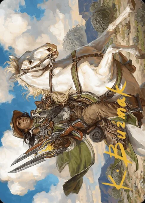 Wylie Duke, Atiin Hero // Wylie Duke, Atiin Hero, carta Magic di tipo Card // Card illustrata da Ekaterina Burmak