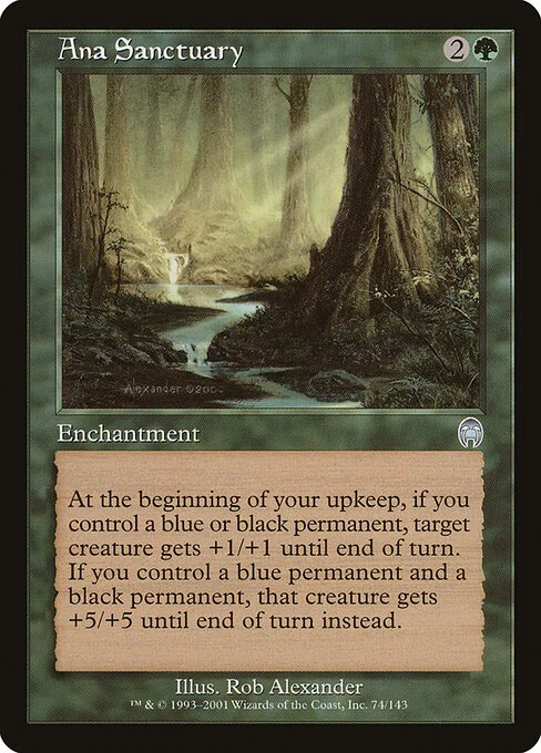 Ana Sanctuary, carta Magic di tipo Enchantment illustrata da Rob Alexander