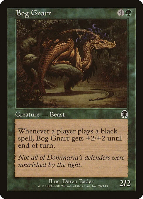 Bog Gnarr, carta Magic di tipo Creature — Beast illustrata da Daren Bader