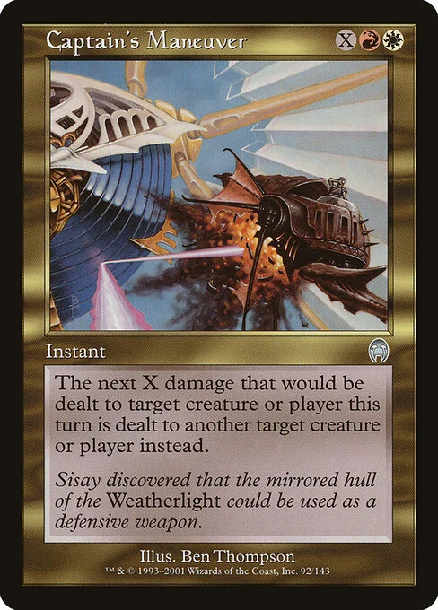 Captain's Maneuver, carta Magic di tipo Instant illustrata da Ben Thompson