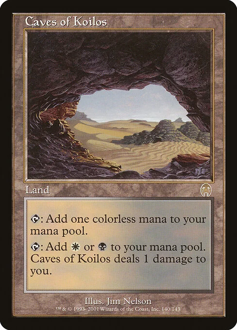 Caves of Koilos, carta Magic di tipo Land illustrata da Jim Nelson