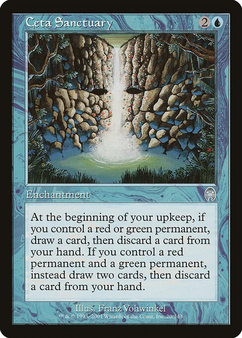 Ceta Sanctuary, carta Magic di tipo Enchantment illustrata da Franz Vohwinkel