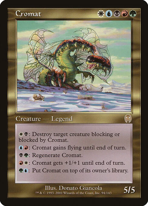 Cromat, carta Magic di tipo Legendary Creature — Illusion illustrata da Donato Giancola